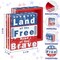 Patriotic Decorations for Home, 4th Fourth of July American Rustic Wooden Box Block Decor for Indoor Table,Red White Blue Farmhouse Gift Centerpiece Sign for Memorial Independence Veteran Day Military